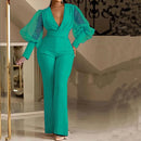 Women's Jumpsuit Elegant Sequin Wedding Bodycon Long Sleeve Party-10
