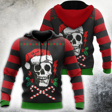 Men’s Christmas Hoodie Sweatshirt Elegant 3D Print Long Sleeve Streetwear
