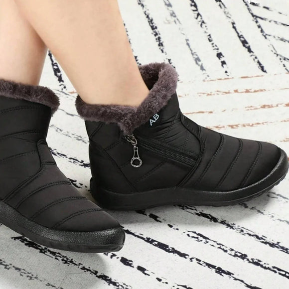 Women’s Ankle Boots Elegant Waterproof Snow Boots Outdoor Comfortable