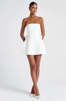 Women's Sexy Short Dress Strapless Beaded Backless Elegant Off Shoulder-15