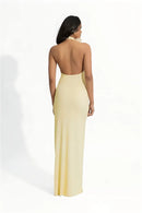 Women's Sexy Maxi Dress Elegant Mesh Deep V Backless Sleeveless Bodycon-19