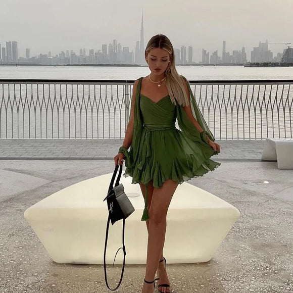 Robe longue sexy rose élégante à volants dos nu épaules dénudées