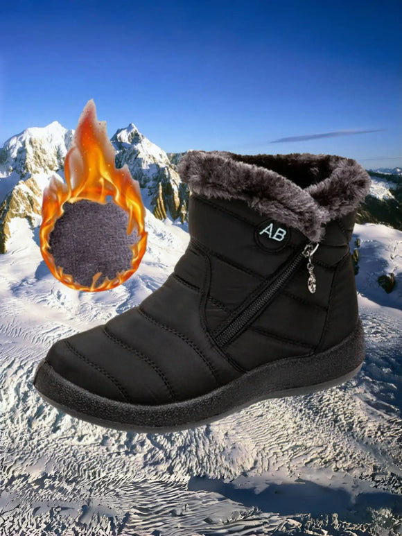 Women’s Ankle Boots Elegant Waterproof Snow Boots Outdoor Comfortable
