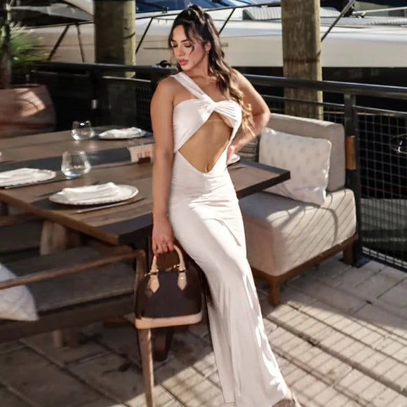 Women's Sexy Dress Hollow Out Sleeveless Pleated Bodycon Vintage