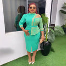 Women's Sexy Midi Dress Elegant Plus Size Dashiki Style Party Wear-6