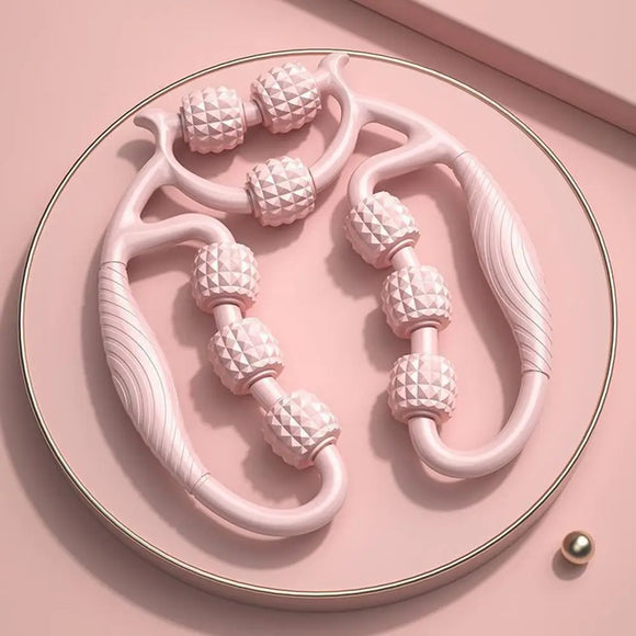 Circular Leg Clips Thigh Massager – Yoga Roller Muscle Relaxation Wheel