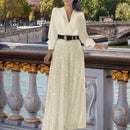 Women’s Jumpsuit Elegant Sequins Slim High Waist Belted Party Romper-5