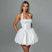 Women's Mini Dress Pleated A-Line Backless Sleeveless Sexy Elegant Gown