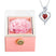 For Girlfriend Rotating Rose Necklace Gift box Jewelry With Flower