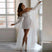 Amalia Short Corset Wedding Dress Luxury Detachable Sleeves & Floral Lace