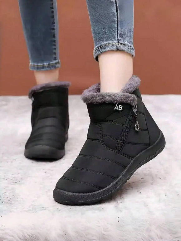 Women’s Ankle Boots Elegant Waterproof Snow Boots Outdoor Comfortable