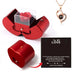 To My Love Eternal Rose Necklace Gift Red Apple Jewelry Box