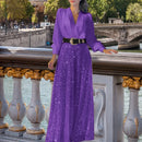 Women’s Jumpsuit Elegant Sequins Slim High Waist Belted Party Romper-15