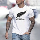 Men's T-shirt Elegant Loose Fit Round Neck Casual Printed Sportswear