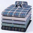 Men's Shirt 100% Cotton Elegant Formal Striped Slim Fit Long Sleeve