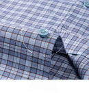 Chemise coton élégante rayée coupe cintrée manches longues-9