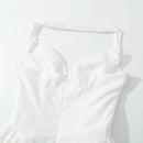 Sexy Mini Dress for Women Elegant Deep V Neck Sleeveless Shoulder Chic-8