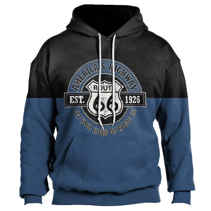 Buy lm202591yjq91 Men's Hoodie Streetwear Vintage 3D Printed Casual Oversized Sweatshirt