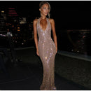 Women's Sexy Long Dress Sequin Elegant  Backless Sleeveless-20