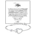 My Daughter Birthday Infinite Heart Bracelet Symbol Hollow Heart Gift