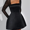 Women's Mini Dress Chic Elegant Sequin Long Sleeve Backless-7