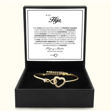 My Daughter Birthday Infinite Heart Bracelet Symbol Hollow Heart Gift