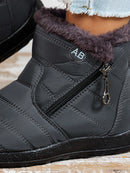 Women’s Ankle Boots Elegant Waterproof Snow Boots Outdoor Comfortable-17