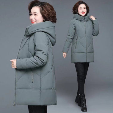 Women's coat  cotton hooded  zipper hot elegant