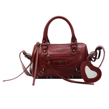 Women's  handbag pillow pompom tote shoulder strap