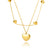 Women's necklace of clavicle elegant pendant sweet love