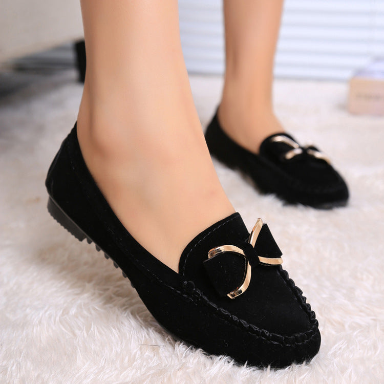 Women's Shoes flat solid elegant, comfortable classic bowknot