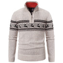 Men's Knitwear Sweater Elegant Plus Size Zipper Loose Fit Autumn Winter-4