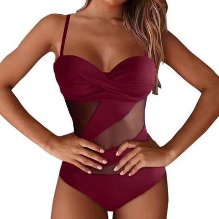 Women's swimwear one-piece elegant Cutout
