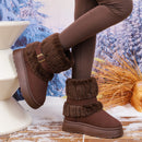 Women's Ankle Boots elegant Plus Size Snow Fleece Lined Warm Non-Slip