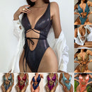 Women's Swimwear One Piece elegant with Straps and Lace-Ups