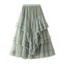 Women's skirt Multi-layer slimming, skirt long high waist, evening
