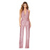  Jumpsuit Shiny Sleeveless Sequined Sparkly Formal