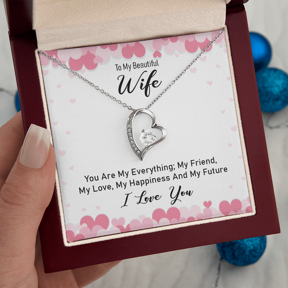 Romantic To My Wife Necklace Elegant Forever Love Jewelry