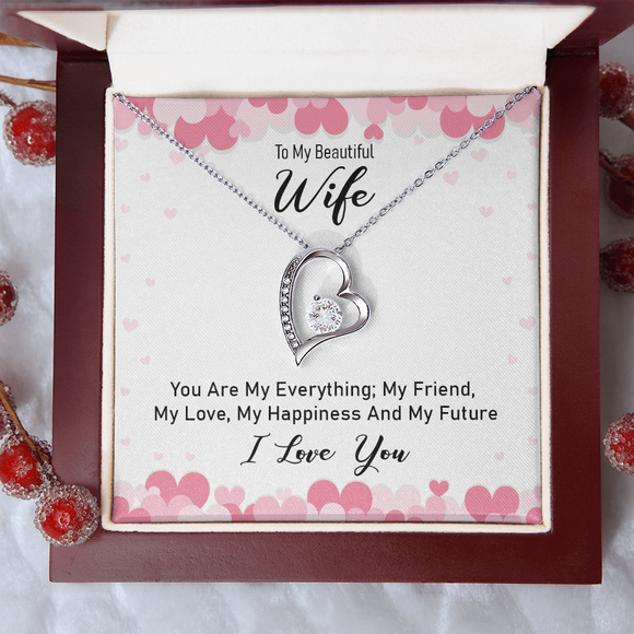 Romantic To My Wife Necklace Elegant Forever Love Jewelry