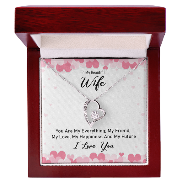 Romantic To My Wife Necklace Elegant Forever Love Jewelry
