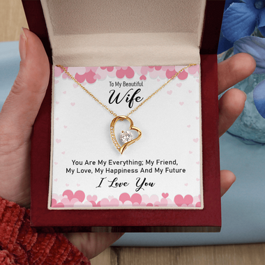 Romantic To My Wife Necklace Elegant Forever Love Jewelry - 0