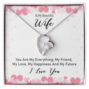 Romantic To My Wife Necklace Elegant Forever Love Jewelry