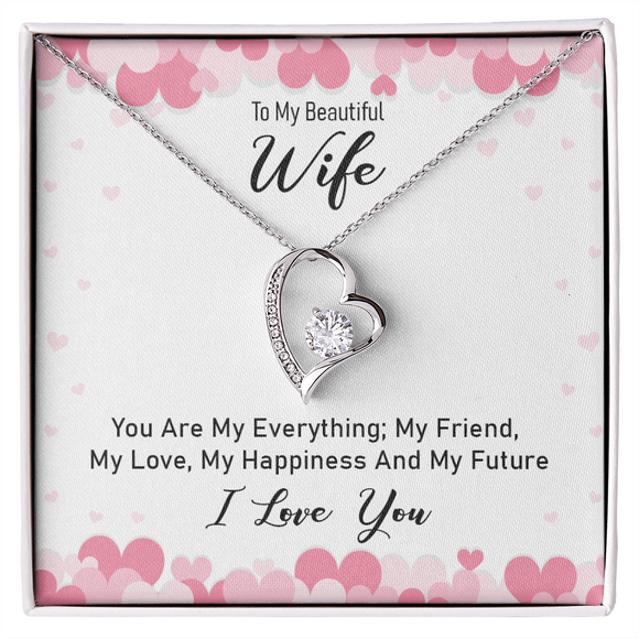 Romantic To My Wife Necklace Elegant Forever Love Jewelry
