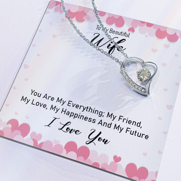 Romantic To My Wife Necklace Elegant Forever Love Jewelry