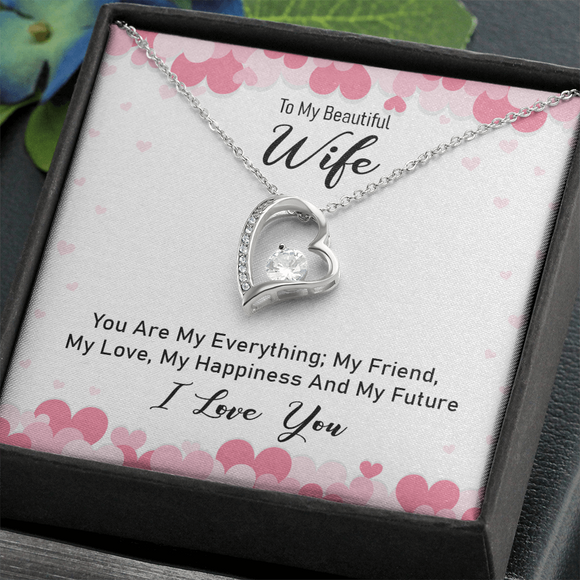 Romantic To My Wife Necklace Elegant Forever Love Jewelry