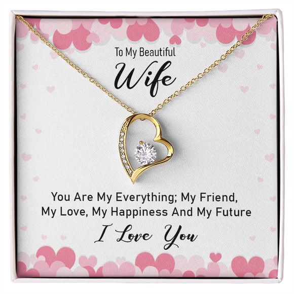 Romantic To My Wife Necklace Elegant Forever Love Jewelry