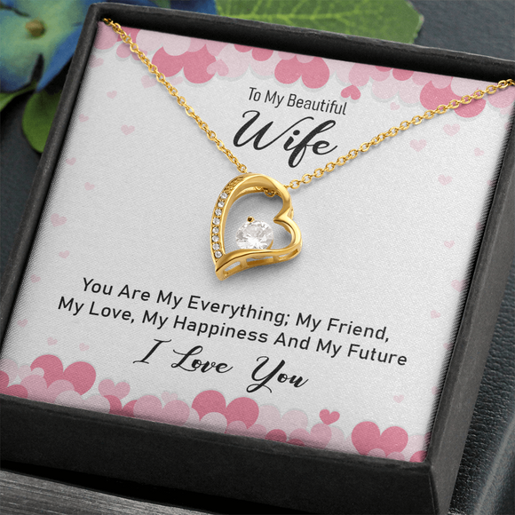 Romantic To My Wife Necklace Elegant Forever Love Jewelry