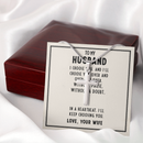 To My Husband – Romantic Artisan Cross Necklace of Eternal Love