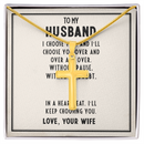 To My Husband – Romantic Artisan Cross Necklace of Eternal Love-10