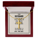 To My Husband – Romantic Artisan Cross Necklace of Eternal Love-13